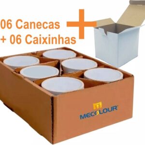 Canecas de Porcelana Com a Caixinha